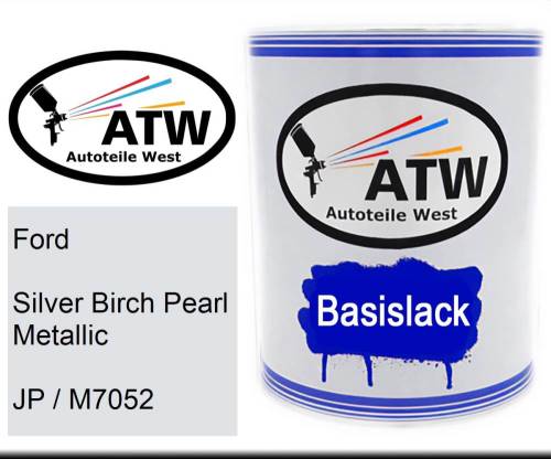 Ford, Silver Birch Pearl Metallic, JP / M7052: 1L Lackdose, von ATW Autoteile West.